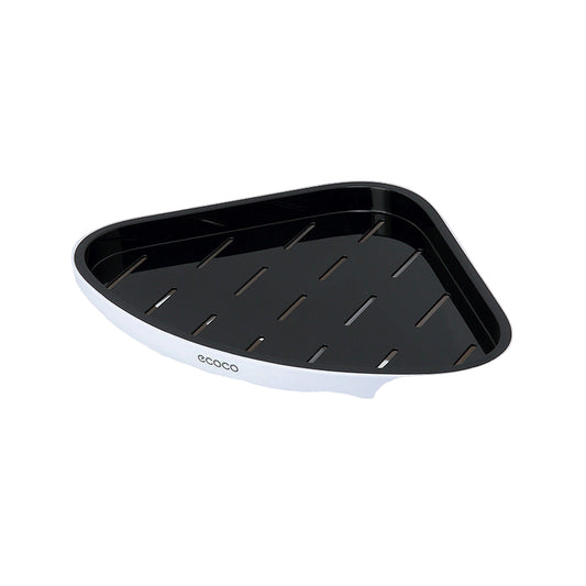 Black tray with white base on a white background