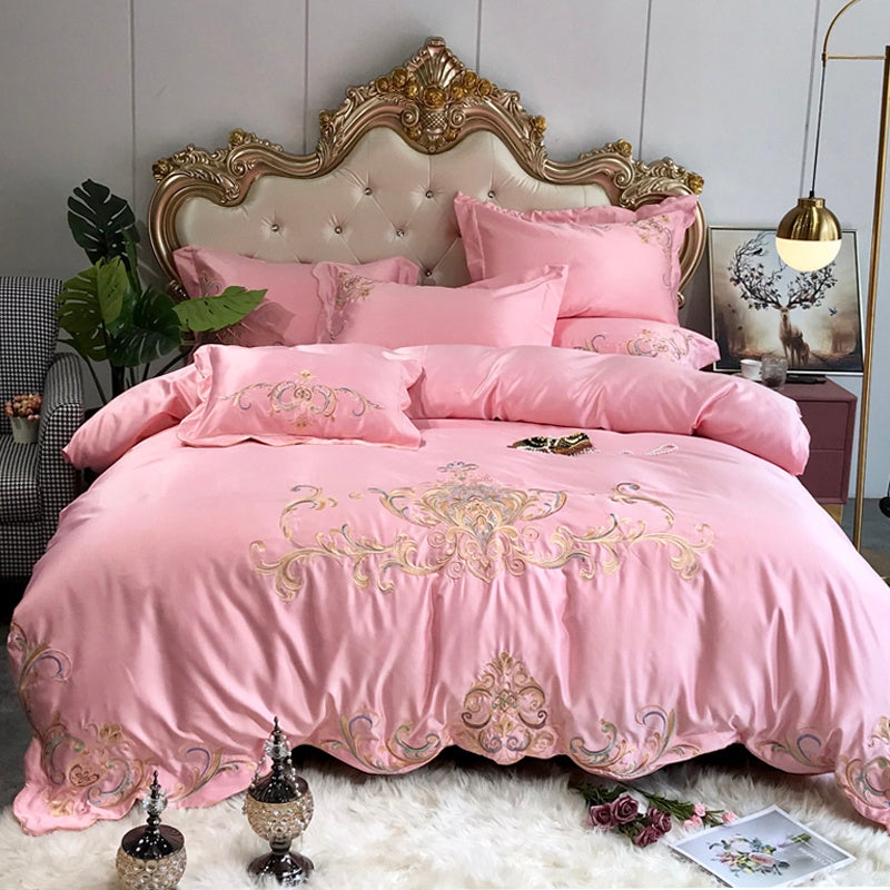 Four-piece Bed Full Cotton Pure Sheet Style Luxury