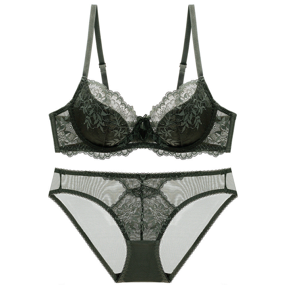 Women's Nylon Bra and Underwear Set – Elegant and Comfortable