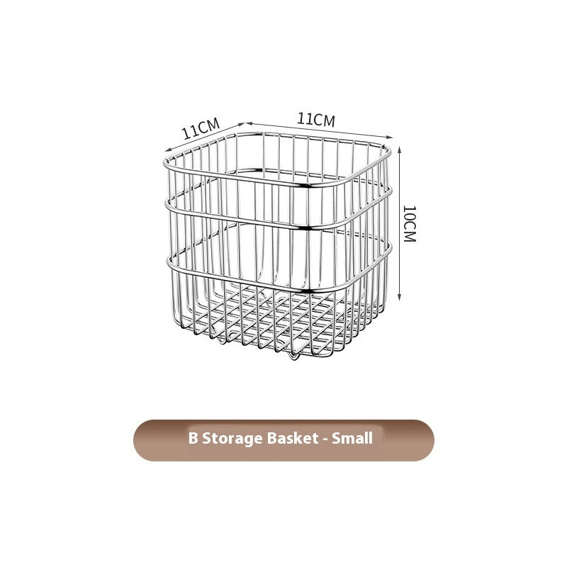 304 Stainless Steel Kitchen Draining Storage Basket