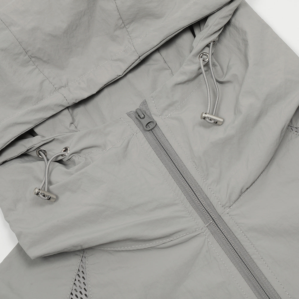 Sun Protection Clothing - Lightweight Long Sleeve Hooded Jacket