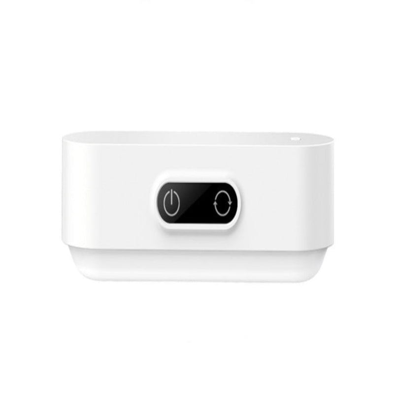 A LED night light with a magnetic base attached to a metal surface, providing a soft glow to the surrounding area.