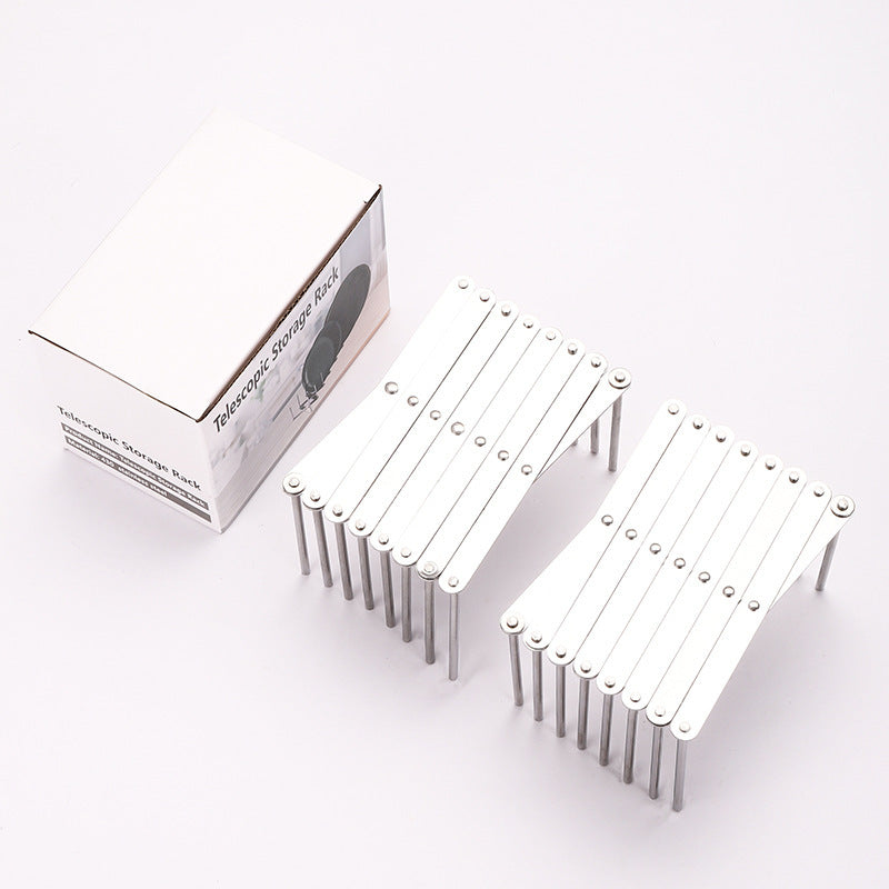 Stainless Steel Telescopic Shelf Folding Kitchen Storage