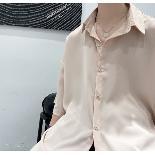 Beige shirt on a mannequin with a blurred background