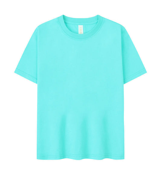 Children's Solid Color Round Neck Short Sleeves T-shirt