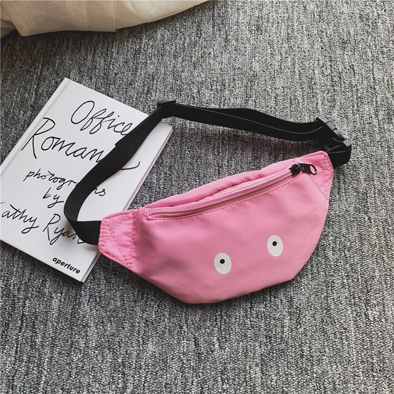Children's Single-Shoulder Waist Bag - Funny Pattern Casual Backpack