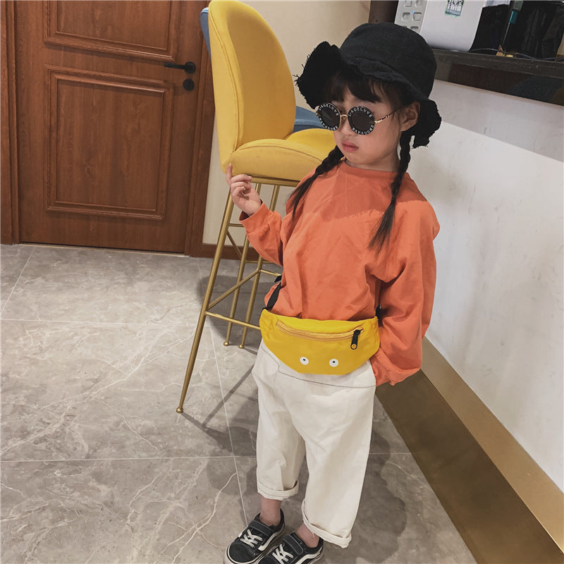 Children's Single-Shoulder Waist Bag - Funny Pattern Casual Backpack