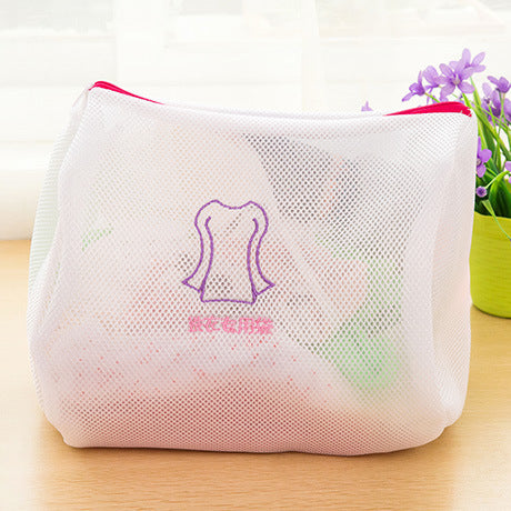 Japanese Style Embroidered Fine Mesh Extra Thickening Laundry Bag Suit Bra Underwear Wash Bag Machine Washable Mesh Bag Laundry Protection Bags