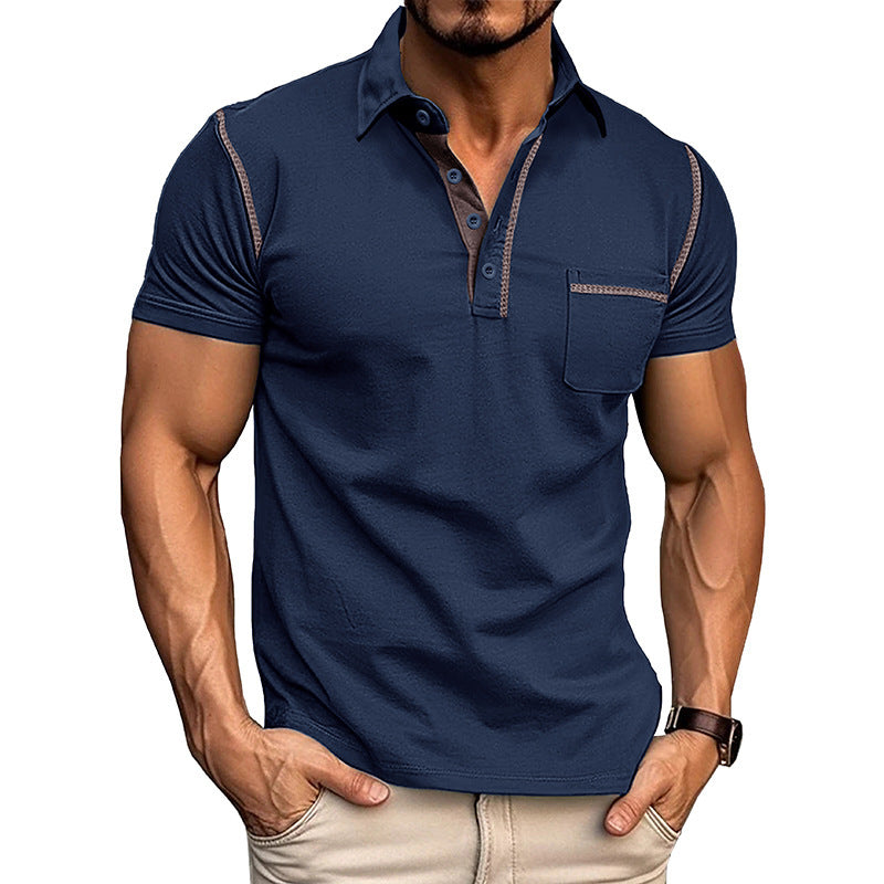 Short-Sleeved Polo Shirt - Summer Casual Quick-Dry Tops for Men