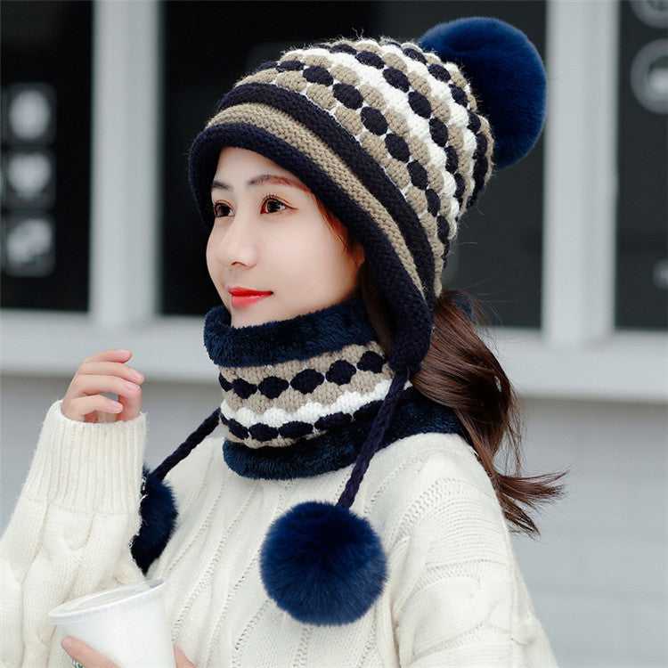 Women's Outdoor Cycling Fleece Thick Wool Hat