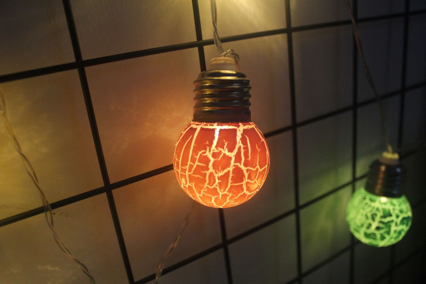 Led Lights Cracked Bulbs String Of Festive Decorations
