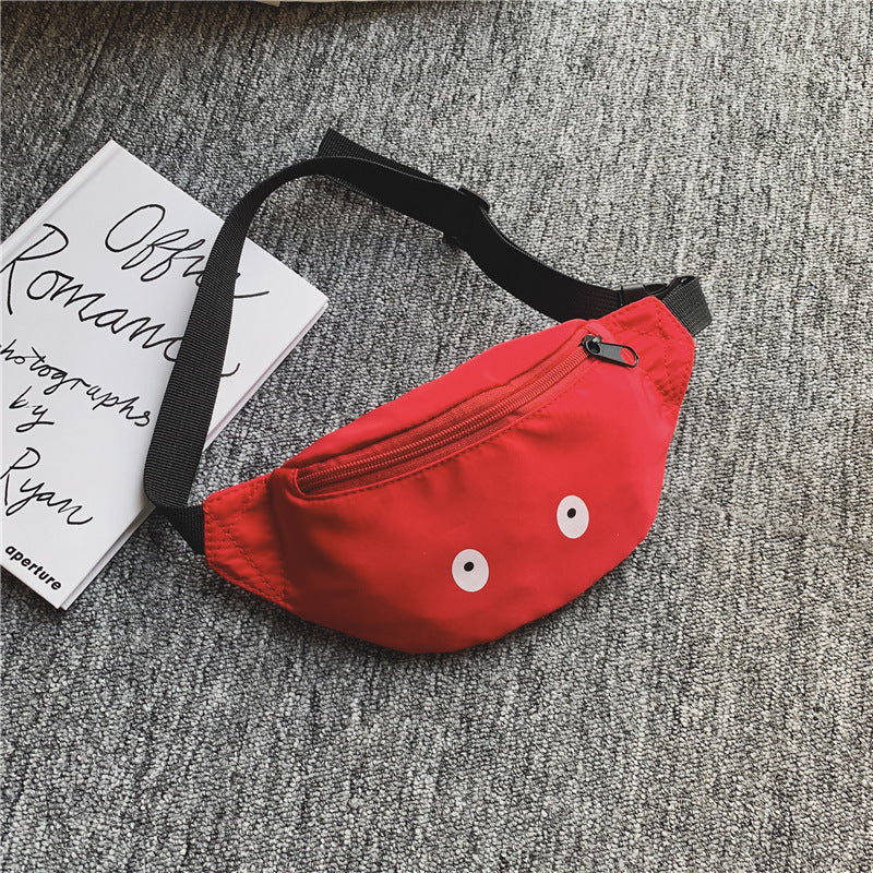 Children's Single-Shoulder Waist Bag - Funny Pattern Casual Backpack