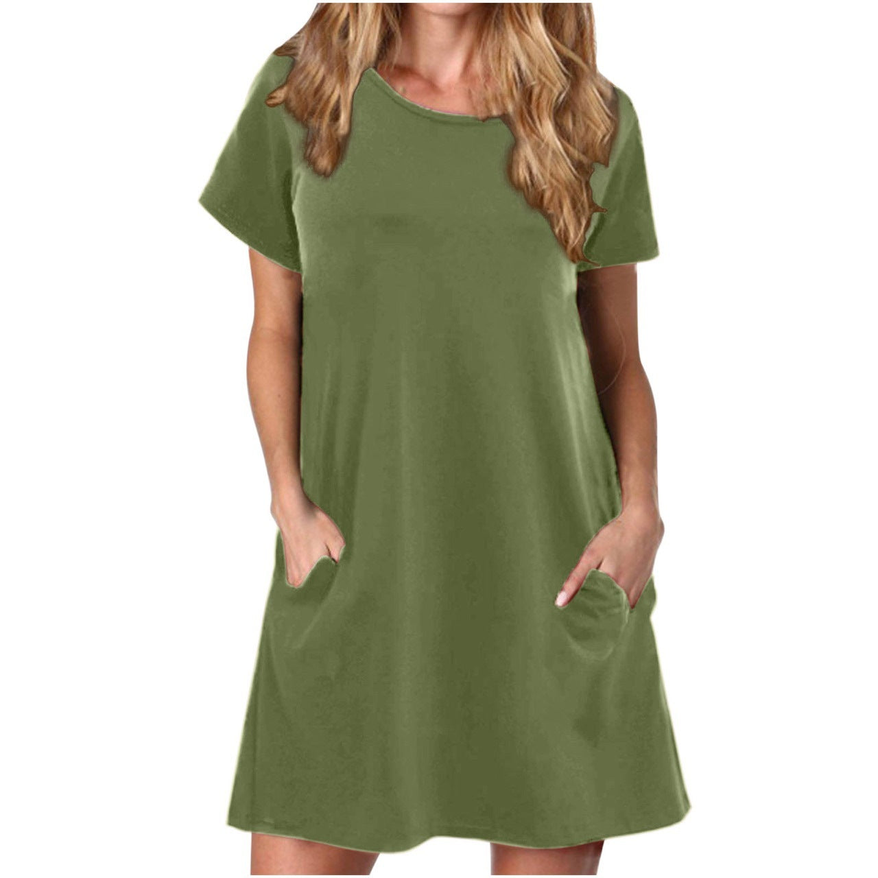 Summer Pullover Medium Style Dress for Women