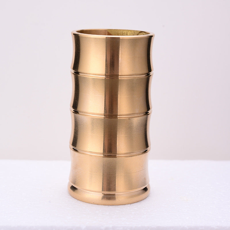 Tea Container Vintage Bamboo Vase Storage Container Ornaments