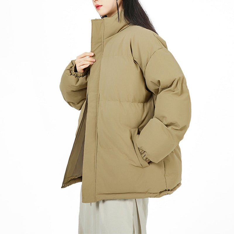 Fashion Loose Stand-Collar Cotton Coat for Couples