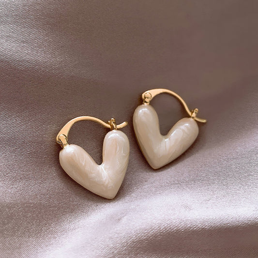 Ins Heart Love Earrings - Fashion Accessories for Women