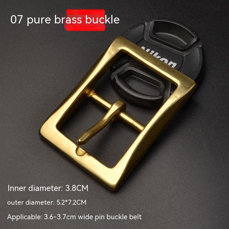 Casual Men Solid Brass Belt Buckle Accessories