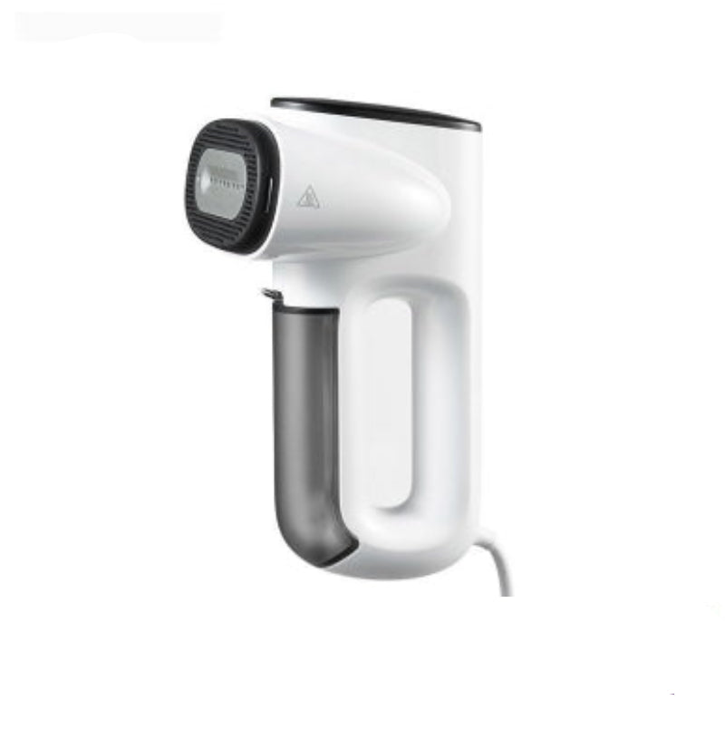 White handheld vacuum ironing machine on a white background with 'US' label.
