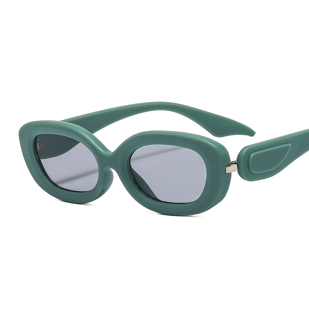 Oval Small Frame Trendy Sunglasses for Men & Women