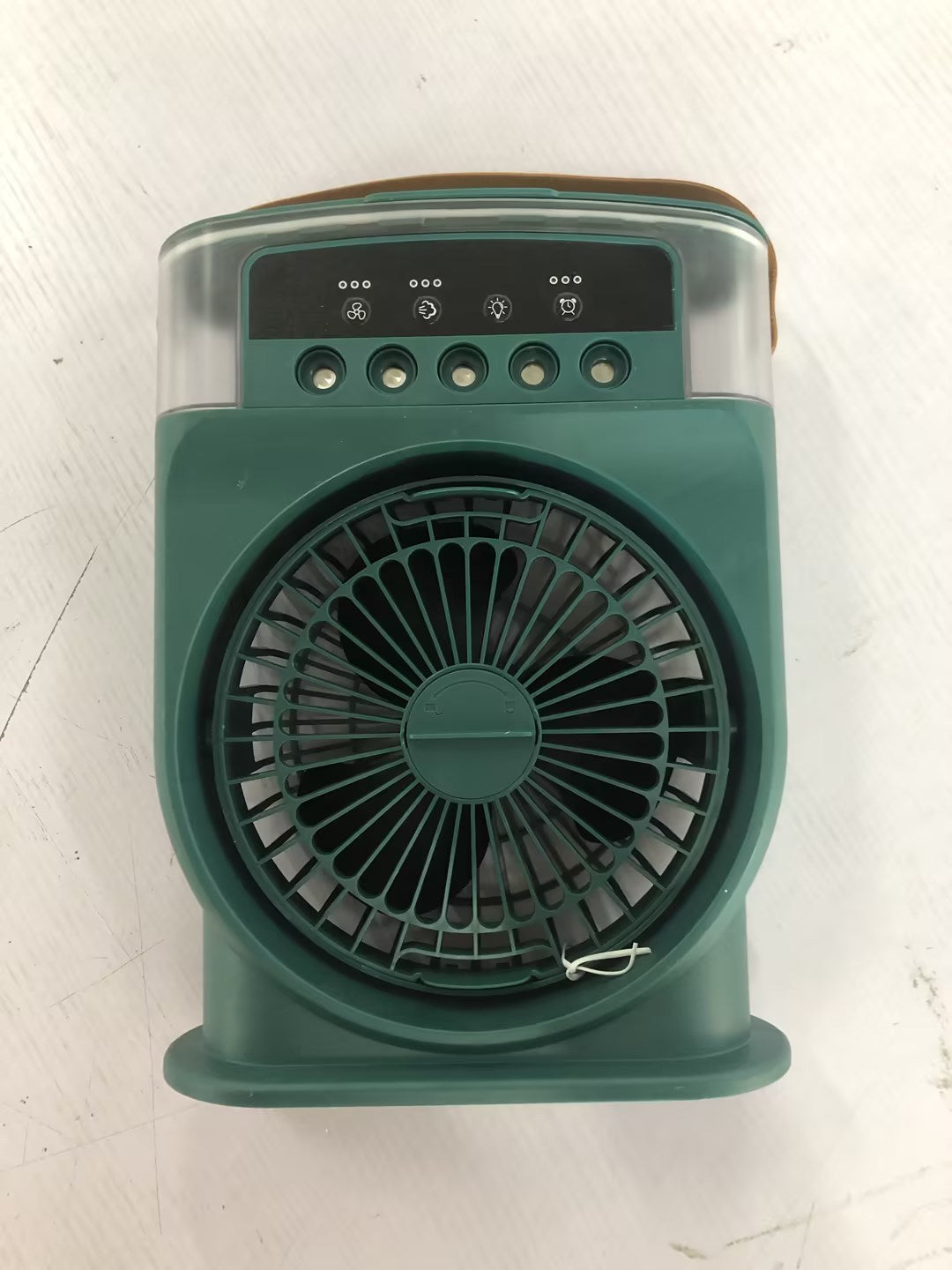USB Air Cooler Fan with 5 Spray Modes, 7-Color LED, and 600ML Tank