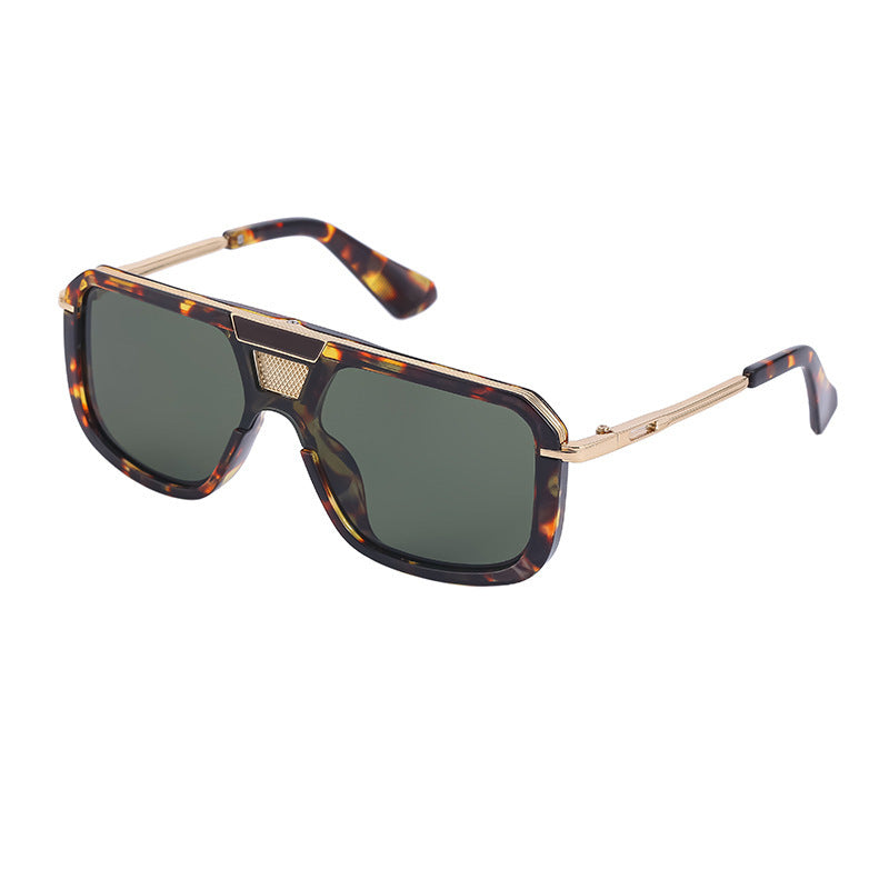 Retro Square Large Frame Sunglasses for Men & Women