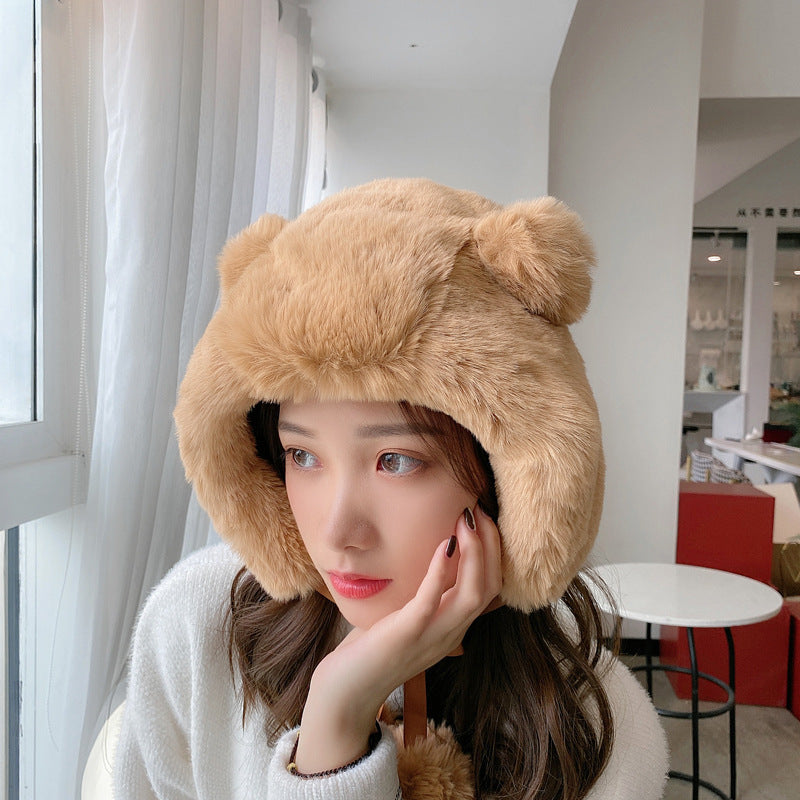 Women’s Cute Earmuff Hat for Autumn & Winter