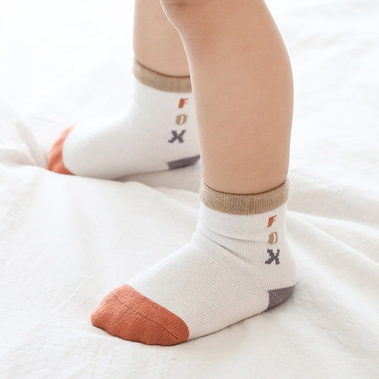 Cartoon Mid-calf Children's Socks Combed Cotton