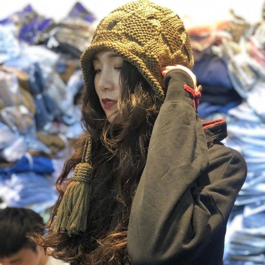 Literary And Artistic Personality Warm And Western Goddess Fan Wool Hat