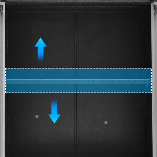Heavy-Duty Metal Garage Storage Cabinet With Wheels - Sturdy And Durable Tool Storage Cabinet For Garage, Office, And Home Organizer Solutions