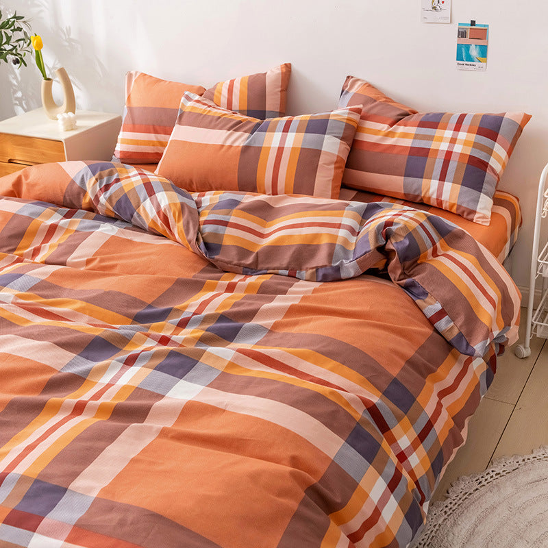 Four-piece Cotton 100 Cotton Bed Sheet Quilt Cover