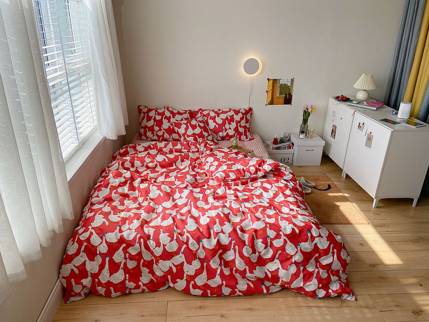 Four Piece Cotton Comfortable Bed Sheet Bedding Set