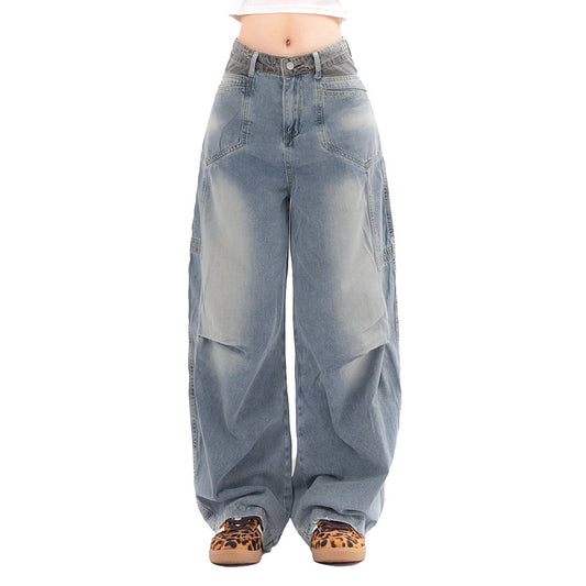 Distressed Washed Jeans Men And Women