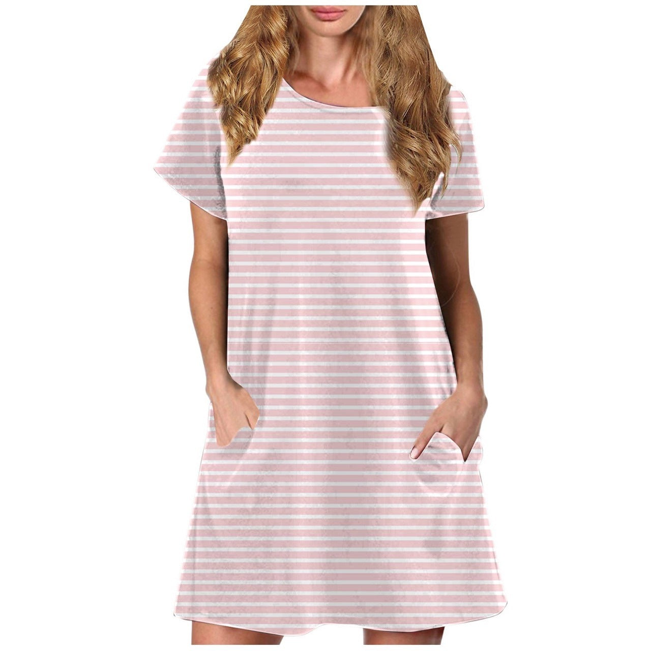 Summer Pullover Medium Style Dress for Women