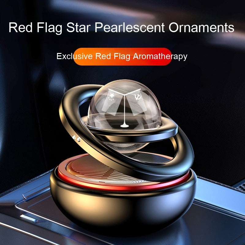 Solar Rotating Car Aroma Decoration