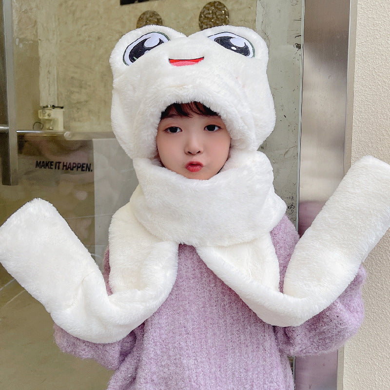 Children's Ear Protector Warm Hat Scarf Gloves