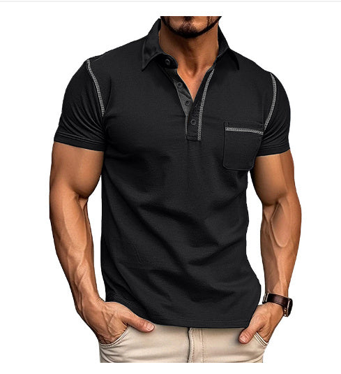 Short-Sleeved Polo Shirt - Summer Casual Quick-Dry Tops for Men