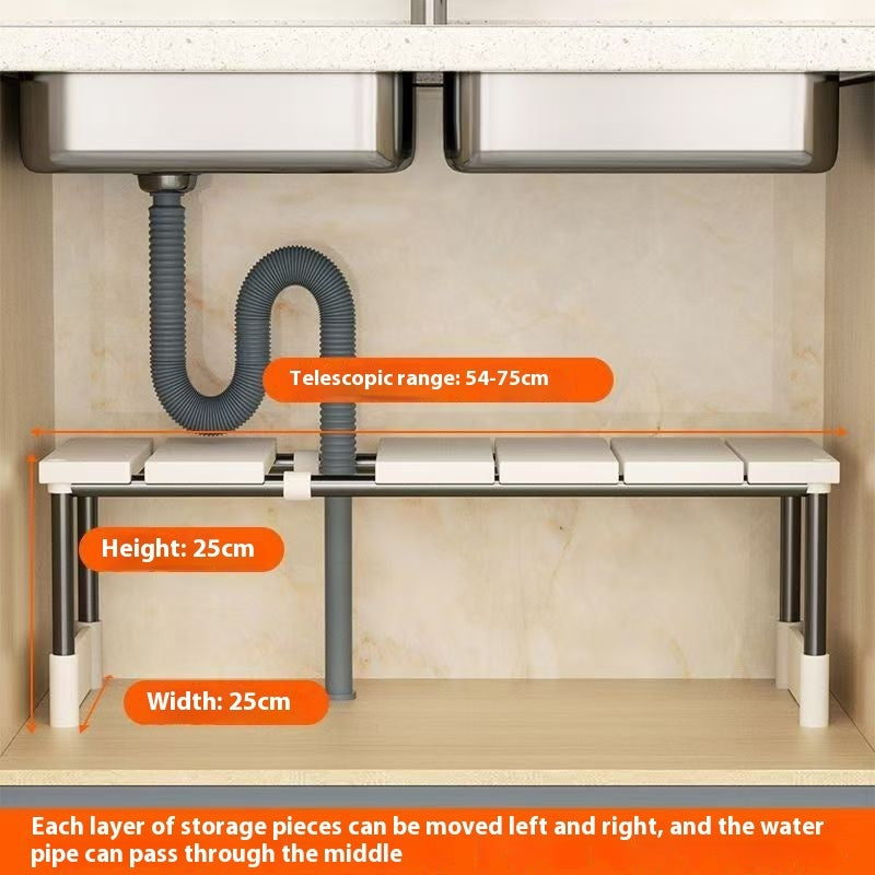 Kitchen Retractable Sink Storage Rack