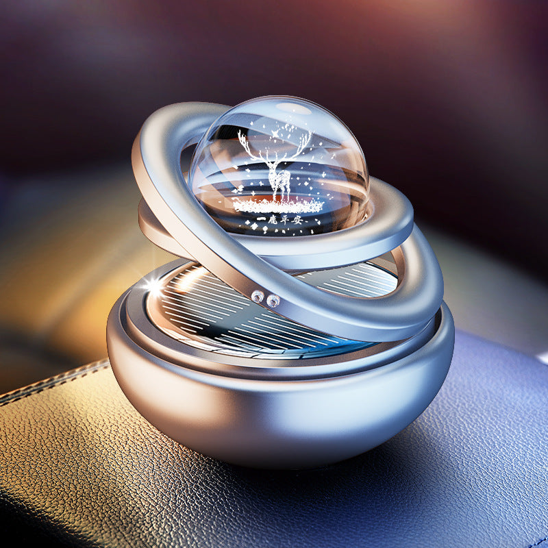Solar Rotating Car Aroma Decoration