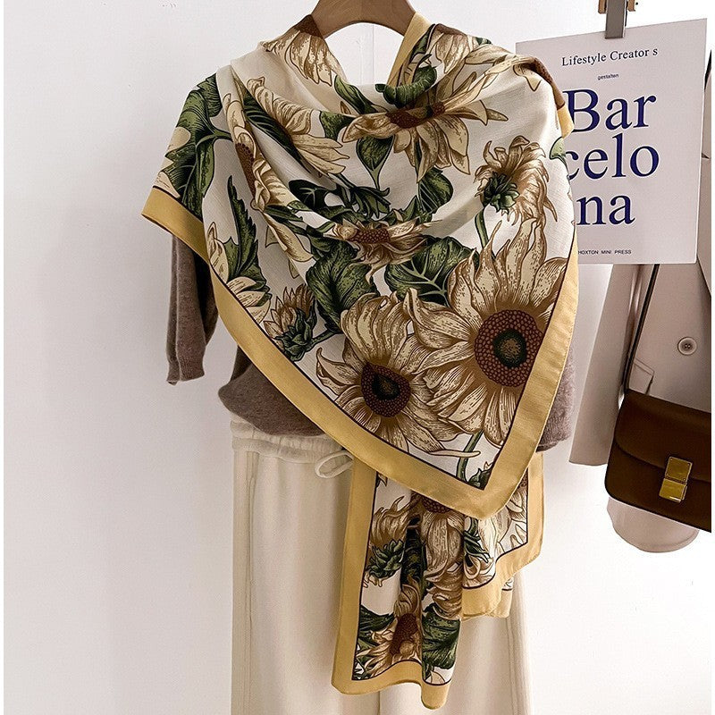 Color Matching Fashion Scarf Scarf Thin Warm Scarf Talma