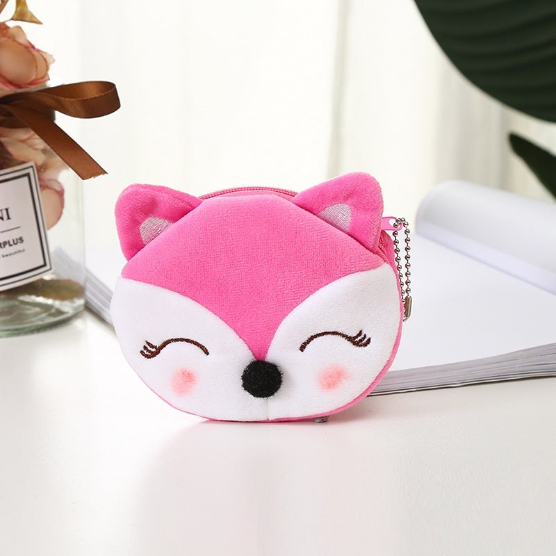 Plush Cute Coin Purse - Cartoon Cloth Women's Key Case