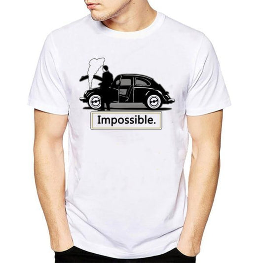 T-shirt Men And Women Couple Solid Color White Printing