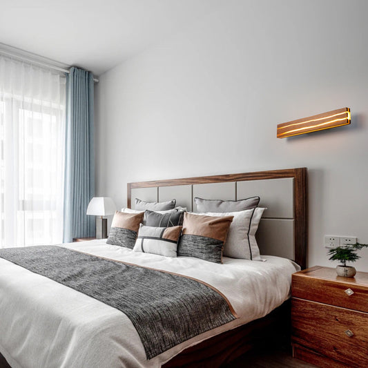 Solid Wood Crack Creative Wall Lamp Background Wall LED Strip Wall Lamp