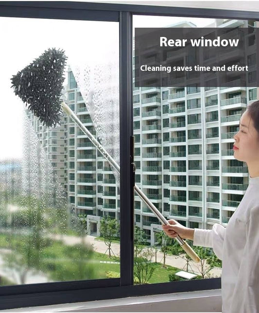 Lengthening Bar Large Household Triangle Mop Wiping Glass