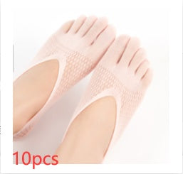 Women's Velvet Five Toe Socks - Breathable & Sweat-Absorbing