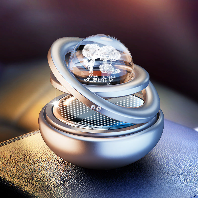 Solar Rotating Car Aroma Decoration