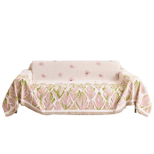 Chenille Universal Sofa Cover – Floral Pattern, Modern Style, Multiple Sizes