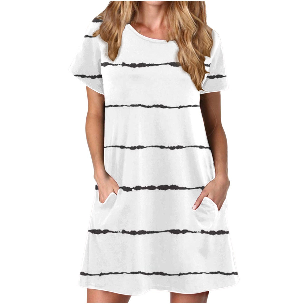 Summer Pullover Medium Style Dress for Women