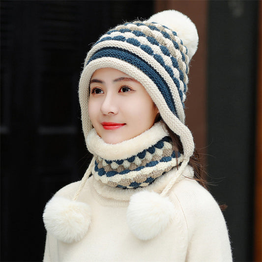 Women's Outdoor Cycling Fleece Thick Wool Hat