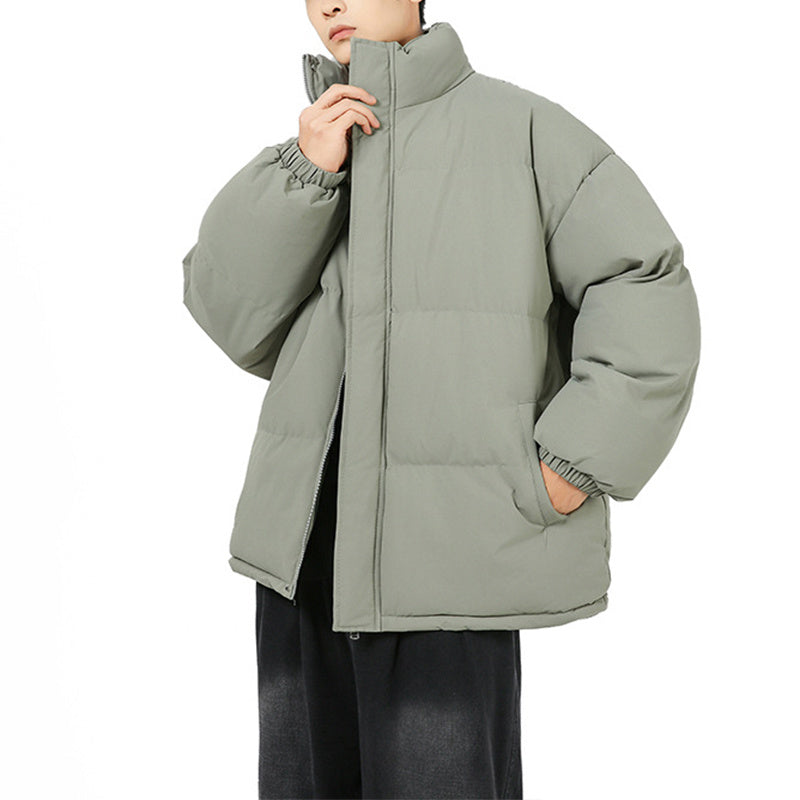 Fashion Loose Stand-Collar Cotton Coat for Couples