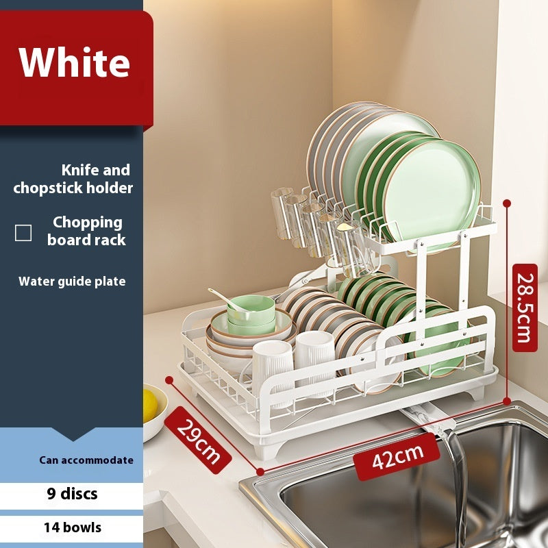 Kitchen Draining Countertop Foldable Dish Draining Rack